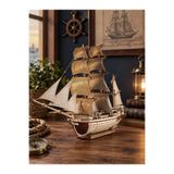 Home Ahşap Dekoratif - 370 Parça 3d Puzzle - Yelkenli Gemi Maketi