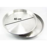 Home Alüminyum Fırın Tepsi Iç Çap: 40 cm Yükseklik: 4,5 cm