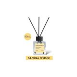 Home Art Plus Sandal Kokulu Bambu Çubuklu Kare Oda Kokusu 50 ml