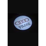 Home Audi Kişiye Özel İsimli Pilli Kapı Altı Logo 2'li - Montajsız Oto Aksesuar
