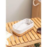 Home Bambu Dikdörtgen Katlanabilir Sepet Naturel S 25X15X8 cm - standart