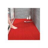 Home Banyo Duş Havuz- Z Mat Petek Kaydırmaz Pvc Paspas Kırmızı / Eni : 90Cm. Boy 400 Cm