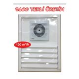 Home Banyo Menfezi Fanlı-alüminyum 40*40 Beyaz