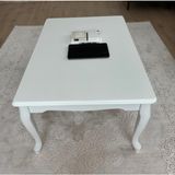 Home Başaran Mobilya Üst Kalite 70 x 110 Mdf 1. Sınıf Lake Boyalı Beyaz Orta Sehpa
