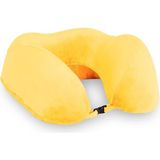 Home Bedding Visco Ortopedik Seyahat Yastığı-Visco Yastık,çıkarılabilir Kılıf, Lüks Seyahat Yastığı Sarı