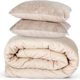 Home Bedding Welsoft Kapuçino Yorgan Seti Çift Kişilik (2ADET Silikon Yastık ve Kılıfları Hediye)