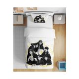 Home BTS 3D Dijital Baskılı Tek Kişilik Çarşafsız Nevresim Takımı