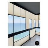 Home Cemrela Desing Plise Cam Balkon Perdesi - Ofis Perdesi - Mutfak Perdesi - Salon Perdesi Krem