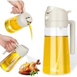 Home Çift Fonksiyonlu 450 ml Yağ Püskürtücü, Yağ Püskürtme ve Dökme Özellikli, Cam Sprey Yağdanlık, Mutfakta Kullanım Için Ideal (1)