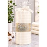 Home Çift Kişilik Lastikli Otel Tipi 6 Renk 93 Tel Pamuk Saten Çarşaf Takımı - Krem - 180x200