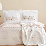 Home CLARICE Pamuk Çift Kişilik Nevresim Pike Takımı Multicolor