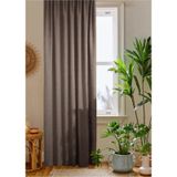 Home Color Home Kahve Petek Kadife Dokulu Fon Perde 140x260 Düz Dikişli Ekstrafor Büzgü