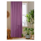 home color home Lila Petek Kadife Dokulu Fon Perde 140x260 Düz Dikişli Ekstrafor Büzgü