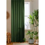 Home Color Home Yeşil Petek Kadife Dokulu Fon Perde Düz Dikişli Ekstrafor Büzgü 1.sınıf Kalite - 340 x 270 cm