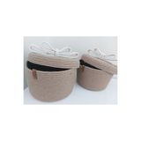 home decors by özlem 2'li Kapaklı Beyaz & Hasır Sepet Takımı Düzenleyici Organizer Dekorasyon Hediyelik-25x14/22x13cm 2li-kapakli-hasir-sepet 1001000009371