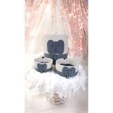 home decors by özlem 3'lü Oyuncak Sepet Hasır Sepet Takımı Organizer Hediyelik-35x35/25x10/25x10 Gri-Beyaz OZLEM1000