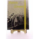 Home Dekor Hediye Lastikli Çizgisiz Sert Kapak Retro Cinema Defter