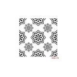 Home Dekor Midi Stencil Şablon 25X25 Cm
