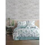 Home Design Foglia Tek Kişilik Nevresim Takımı - 160 x 220 cm - Mavi