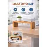 Home Doğal Ahşap Raf Masa Üstü 14*14*32