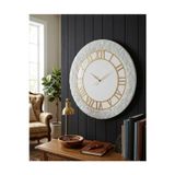 Home Duvar Saati - 40 Cm-Modern Ve Şık Beyaz Duvar Saati-Epoksi Duvar Saati