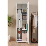 Home EUR063 Çok Amaçlı Temizlik ve Ütü Masası Dolabı/Beyaz