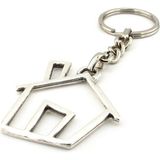 Home Ev Şeklinde Karaikatüristik Tasarım Metal Anahtarlık KC199