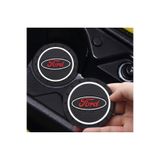 Home Ford Logolu Silikon Bardaklık Altlığı 2’li Set Araç Içi Bardak Altlığı Aksesuar