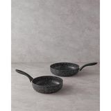 Home Granada Alüminyum 2 Parça Tava Seti 24-28 cm Siyah