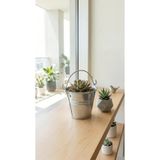 Home GreyfurtArt 1 ADET Çok Amaçlı Metal Kulplu Kova Sunum Kovası Saksı Çiçeklik Kaşıklık Düzenleyici Vazo Dekoratif Dekorasyon