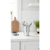 Home GreyfurtArt Gri Metal Kalemlik Saksı Vazo Ofis Restoran Tipi Çatal Kaşıklık Banyo Düzenleyici Peçetelik