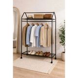 Home Hanger Askılık Ayaklı Askılık Siyah - Seçenek 1 - Ahşap