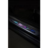 Home Honda Uyumlu Aynalı Kapı Eşiği Koruma Sticker Seti 4'lü Gümüş