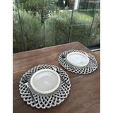 Home İnn Tekstil Homeinn 2'li Set Amerikan Servis-Leke Tutmaz 33 x 33 cm - Gri