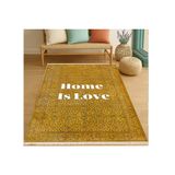 Home İs Love Sarı Vintage Kilim Dokuma Taban Halı, 318 Yng, 120X180 Cm