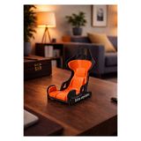 Home İsim-Soyisim Yarış Koltuğu Tasarımlı Telefon Standı Ergonomik Masaüstü Tutucu Dekoratif Şık Stand
