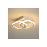 Home Kare Hol,antre,yatak Odası,çocuk Odası Için Beyaz Kasa Günışığı Modern Led Avize