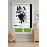 Home Kartal Ruhunu Evine Taşı! Karaa Kartal 1903 Dijital Baskılı Zebra - Stor Perde