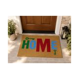 Home Kaymaz Taban Kapı Önü Paspası, Bej, 40X60 Cm