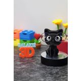 Home Kedi Gözlük Standı, Gözlük Tutucu Dekoratif Plastik Obje 14x9 cm