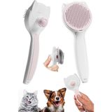 Home Kedi Köpek Otomatik Temizlenen Tuşlu Tüy Toplayıcı Tarak Basmalı Kedi Köpek Fırçası Evcil Pet Hayvan Tüy Kıl Toplama Fırçası