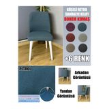 Home KÖŞELİ RETRO SANDALYE KILIFI 6 ADET LÜX BOHEM KUMAŞ ÇOK KALIN %100 PAMUK