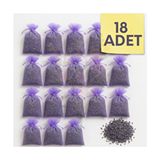 Home Lavanta Kesesi – 18’li Set | 7x9 cm | Güçlü Koku | Doğal & Taze Lavanta - Mor