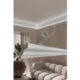Home Ledli Kartonpiyer, Polimer Dayanıklı Boyanabilir Tavan Duvar Aydınlatma, Adeti 240cm 10lu Paket 24m
