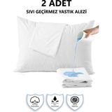 Home Lines Sıvı Geçirmez Yastık Alezi 2 Adet - 50 x 70 cm - Beyaz