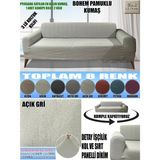 Home Lux Bohem Pamuklu Kumaş Koltuk-Kanepe Kılıfı 3lü Komple Giydirme Kalın ve Dayanıklıdır Henüz Yorum Yazılmamış. - 180 x 240 cm - Açık Gri