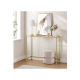 Home Merlin Gold Dresuar Kahve Köşesi Modern Konsol 100 cm Şeffaf Cam