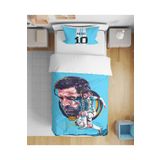 Home Messi 3D Dijital Baskılı Futbol Tek Kişilik Çarşafsız Genç Erkek Çocuk Nevresim Takımı