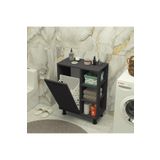Home Mobiga Loren Çamaşır Kirli Sepetli Raflı Banyo Dolabı