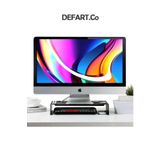 Home Monitör Standı - Laptop Standı - Monitör Yükseltici - Metal - Mat Siyah